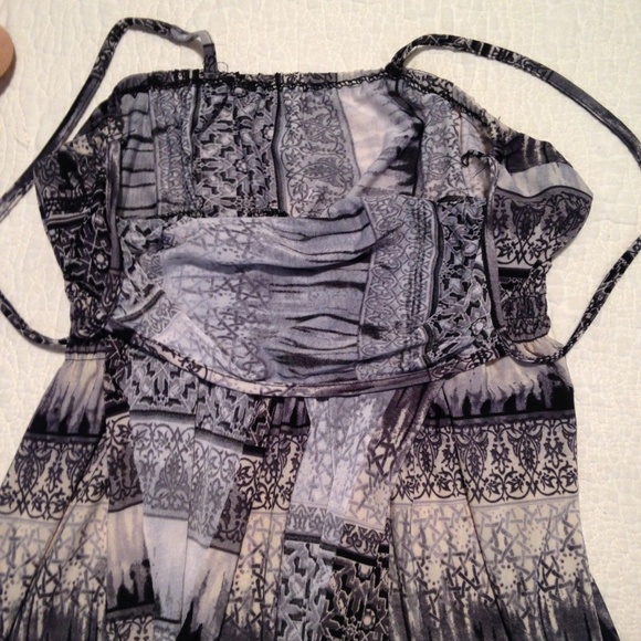 Julia Maxi Dress Stretch Smock Empire Waist S - Picture 6 of 8